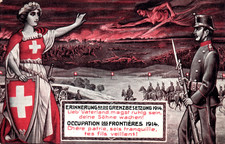 WWI Swiss Patriotic Postcard