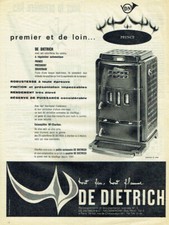 Publicité Advertising 1120 1961  De Dietrich  Niederbronn poele automate Prince