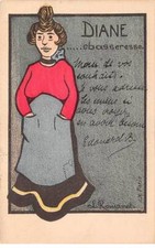 Humour - n°84122 - L. Rouianet - Diane ... chasseresse - Femme