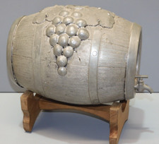 -ANCIEN TONNELET en ETAIN signé  RISPAL COLLECTION DECO VITRINE    D