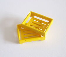 PLAYMOBIL (Z117) MER - Lot 2 Caisses Jaune Poisson Suzanne 3551 Poissonnier 5342