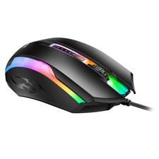 Souris Optique USB Compacte Lumineuse BajealD12 pour Gaming et Utilisation Profe