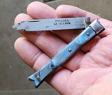 Rare  Couteau  Pradel Queue De Poisson Bleu Cm Pliable   KNIFE 