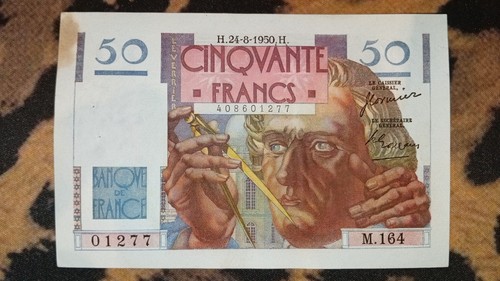 Billet francs verrier - francs, le