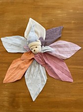 DOUDOU PLAT ETOILE TAKINOU OURS BLANC ORANGE ROSE VIOLET BLEU Bonnet Flamme