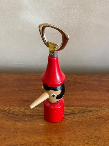 Décapsuleur pinocchio bois - décapsuleur, en