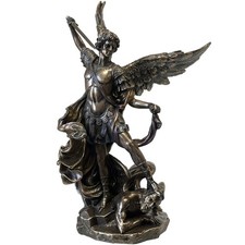 Statue Saint Michel de couleur