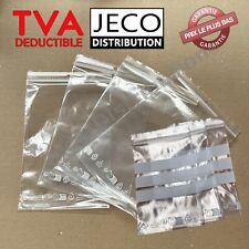 Lot Sachets zip plastique fermeture ZIP Transparent pochon Pochette pression 50µ