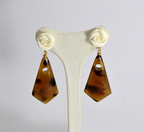Boucles oreilles jaune 18 - or,