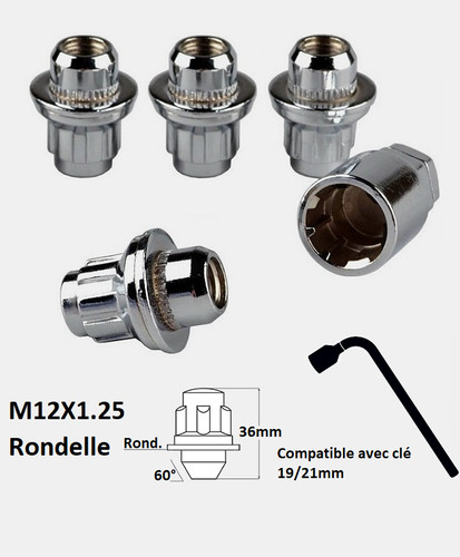 Ecrous antivol roues - de,