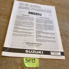 Suzuki RM250 J 1988 250 RM instruction preparation setup manuel montage set-up