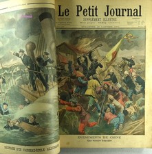 Le Petit Journal année 1901 reliée + de 110 ill.couleur 30,5x44cm 120€ Rare TBE