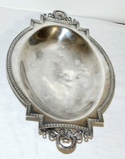 ANCIENNE COUPE A FRUITS METAL ARGENTÉ POINÇON STYLE LOUIS XVI / EMPIRE NO ARGENT