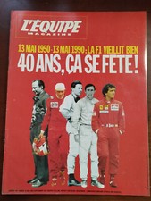 L'Equipe Magazine du 12/05/1990; 40 ans de Formule 1/ Riccardo Patrese