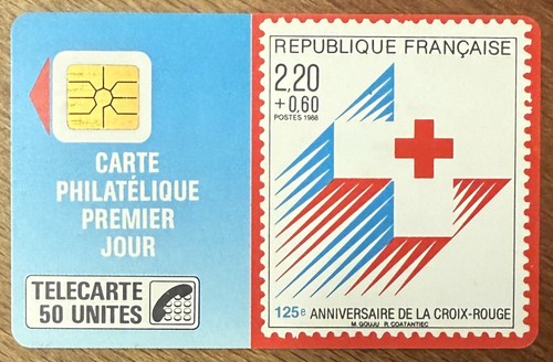 Croix rouge telecarte - rouge,