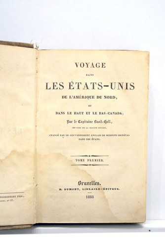 Livre ancien basil - basil-hall, voyage