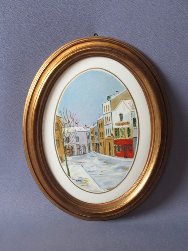 Tableau ovale peint sur - ovale,