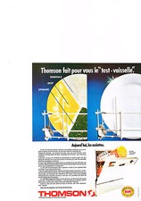 PUBLICITE  1974   THOMSON   TEST  lave vaisselle les assiettes