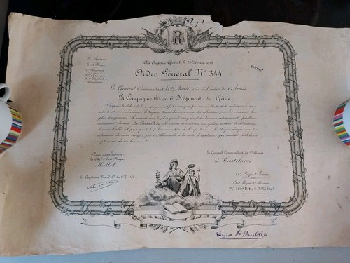 Ww1 diplome tunnelier - diplome, de