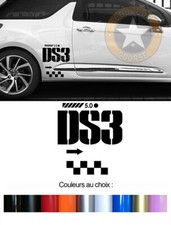 1 X LOGO POUR DS3 5.0 CITROEN RACING RALLYE 35cmX30cm AUTOCOLLANT STICKER DA181D