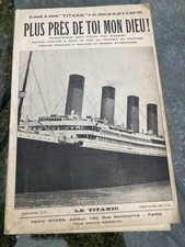 Titanic 1912 Partition Chanson Poésie Ancienne 