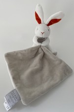 5681?Doudou et Compagnie Lapin Blanc Gris Orange Hôpital Privé Le Bois Nord