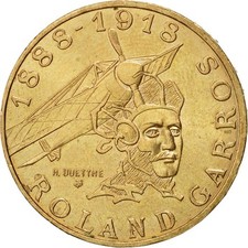 [#433302] Pièce de monnaie, France, Roland Garros, 10 Francs, 1988, Paris, AU(55-58), Alumine