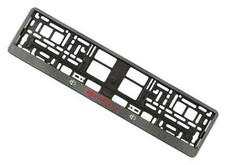 Supports de cadre de plaque d'immatriculation européenne look carbone pour le...