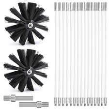 Kit de Ramonage Kit Brosse Nettoyage Cheminée Ø150mmOutil Nettoyage pour Chem...