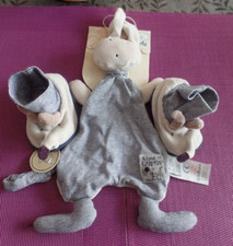 T6N / doudou plat lapin gris