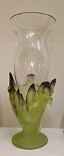 Daum Crystal Iris Vase Pate de