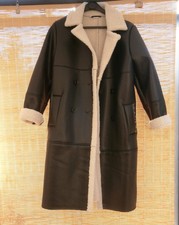 manteau façon peau retournée