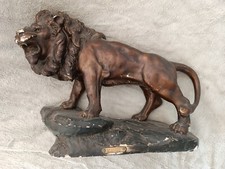 Sculpture Lion Aux Aguêts Foucher D après Bronze