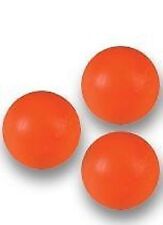 3 balles de baby foot dures plastiques orange fluo homologuées baby-foot  