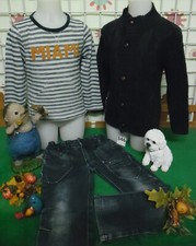 lot 9 vêtements enfant 5 ans garçon,jean sweat,gilet,pantalon ..................