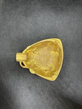 Cendrier ancien vide poche Art Nouveau en Bronze signé E.CROS