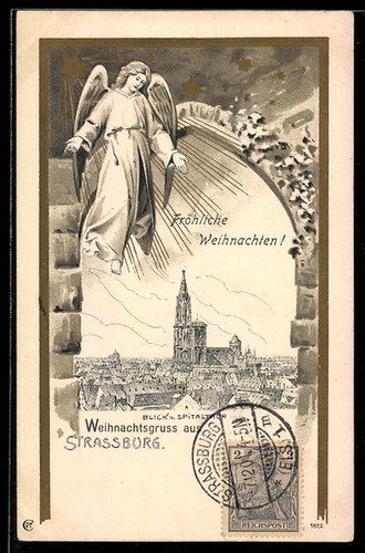 Cpa strasbourg fröhliche - cpa, strasbourg,
