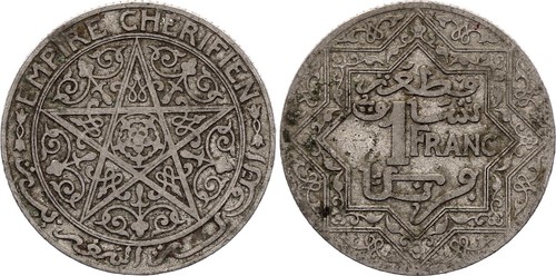 Maroc franc empire cherifien - maroc, 1