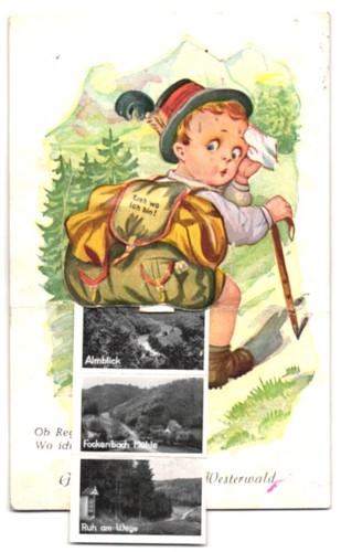 Carte postale leporello - carte,