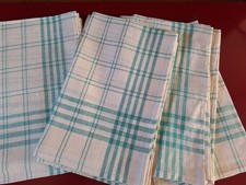 LOT DE 7 TORCHONS DE CUISINE, NEUFS, RAYURES, 71 X 45 cm