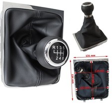 POMMEAU LEVIER VITESSE SOUFFLET CHROME - 6V POUR VW PASSAT B6 05-10 B7 10-14 CC 