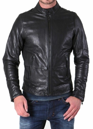 Veste noire moto - motard, en
