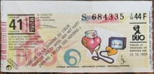 Billet de loterie nationale