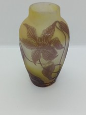 Vase Gallé  Aux Clématites