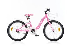 Vélo 20 Smarty Pour Fille Rose Avec Panier Et Béquille Dino Bikes