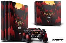 Peau Decal Emballage Pour PS4 Pro PLAYSTATION 4 Console + Manette Stickers Dire