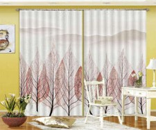 Mais La Montagne Lointaine 3D Rideau Blockout Photo Impression Rideaux Draper Ti