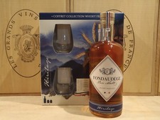 Whisky Français Fondaudège Pur malt 70cl  40% vol. avec coffret + 2 verres