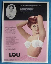 Publicité Papier - Lingerie LOU de 1958