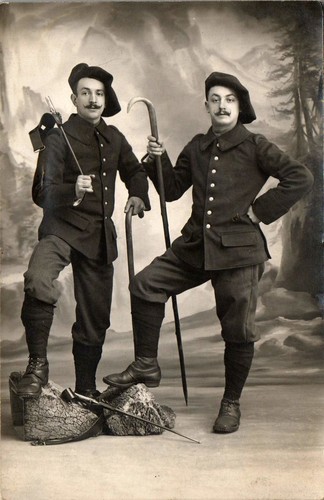 Militaria carte photo deux - photo,